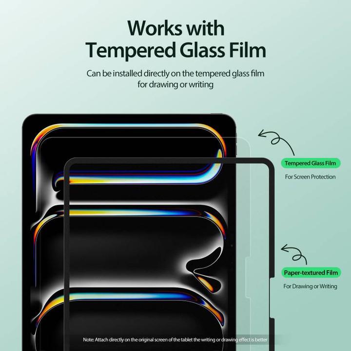 Actual product image Dux Ducis Naad Paperfeel protective film iPad Air 4/5 / iPad Pro 11 - Black (1 Piece, iPad Pro 11 2022 (4th Gen), iPad Pro 11 2020 (2. Gen), iPad Pro 11 2018 (1. Gen), IPad Pro 11)