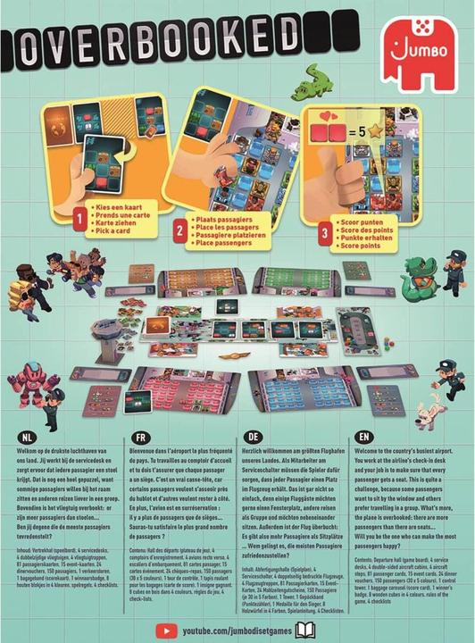Actual product image Jumbo Overbooked (Dutch, German, French, English)