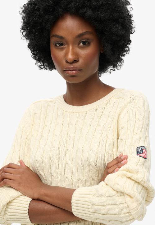 Immagine prodotto Superdry Lässiger Strickpullover mit Zopfmuster (8)