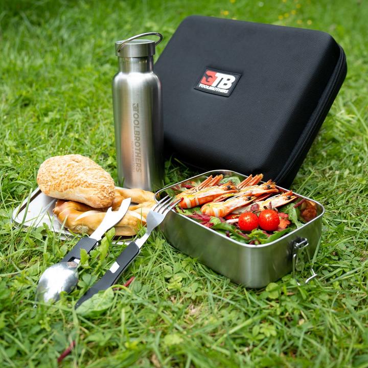 Actual product image Tool Brothers Toolbrothers fan packed lunch in hard case carrier bag lunch bag waterproof with stainless steel