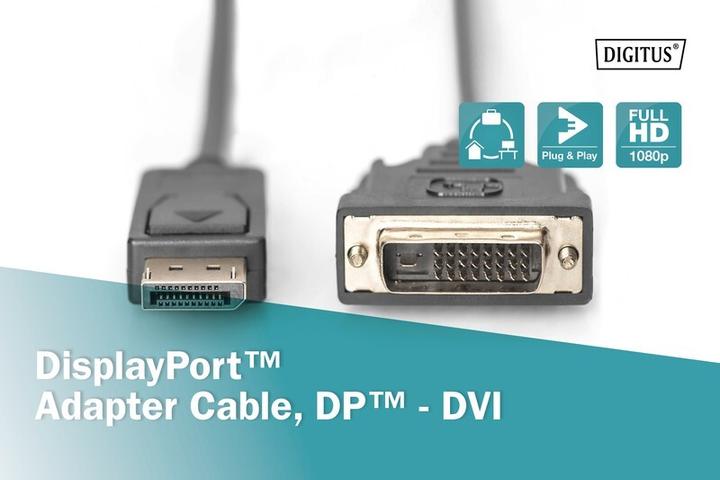 Actual product image Digitus DisplayPort — DVI (2 m, DisplayPort)
