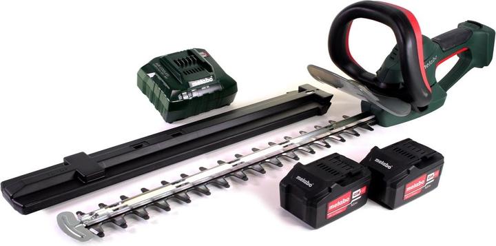 Actual product image Metabo AHS 18-55 V Battery Hedge Trimmer 18V 53cm + 2x Battery 5,2Ah + Charger (Cordless hedgecutters)