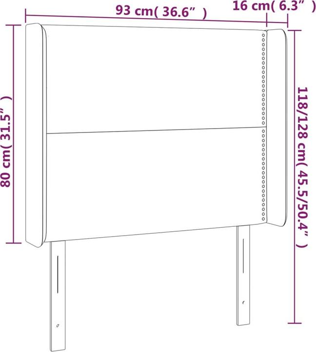 Produktbild VidaXL Maralda (93 x 16 x 128 cm)