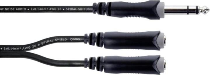 Image du produit Cordial 14882 Klinke Audio Y-Adapter (1x Klinkenstecker 6.3 mm (stereo) - 2x Kli