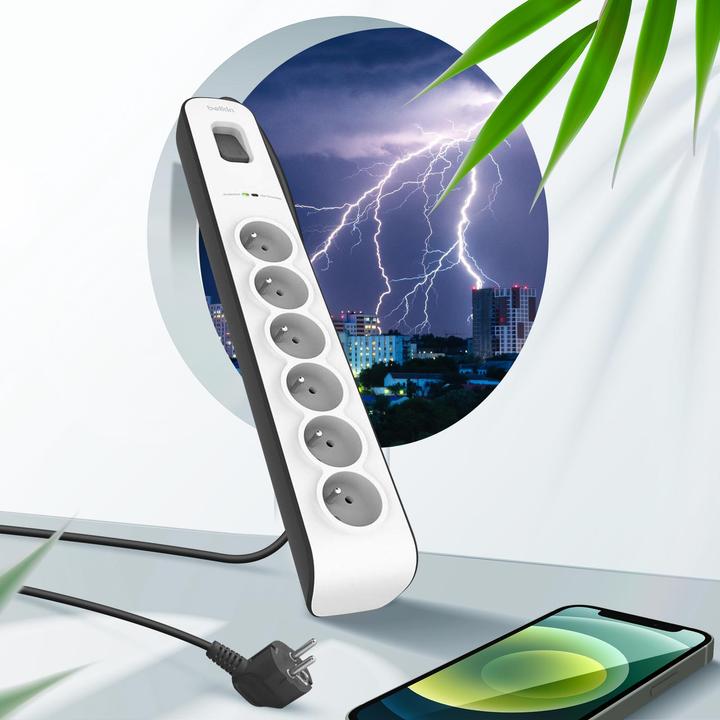 Actual product image Belkin BSV603ca2m, 6 AC outputs (6 x, CEE 7/5, 2 m)