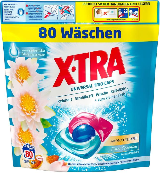 Produktbild X-TRA Trio-Caps Universal (80 Waschgänge)