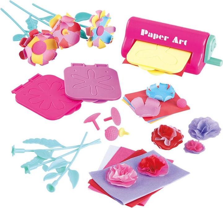 Actual product image Play Paper flower craft set, 38 pieces.
