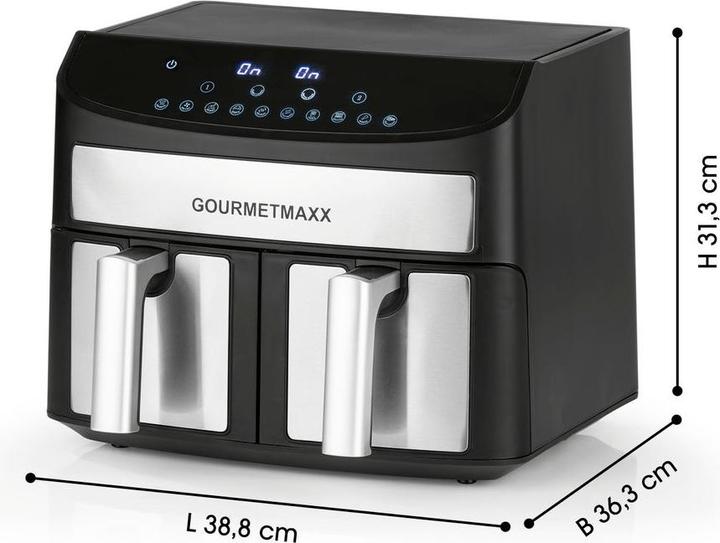 Image du produit Gourmetmaxx Friteuse à air chaud à deux chambres