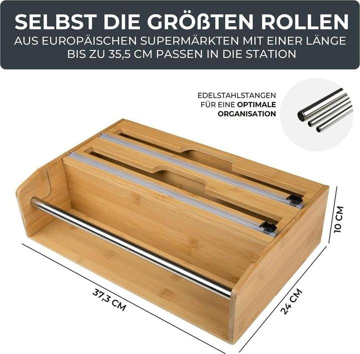 Produktbild Exitoso 3 in 1 Küchenrollenhalter Braun