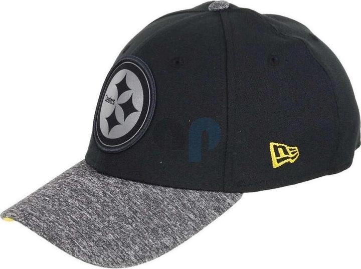 New Era NFL - Pittsburgh Steelers - Grey Collection 39Thirty Cap schwarz SM (54, 55, 56, 57)