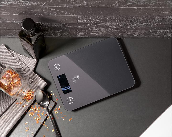 Actual product image BerlingerHaus Digital Kitchen Scale max. 5 kg Metallic Line Carbon Pro Edition