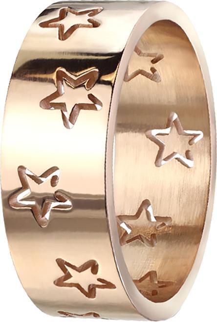 Star Piercing Ring rosegold mit Sternen