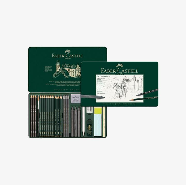 Immagine prodotto Faber-Castell Set di grafite Pitt (2H, 4B, 6B, 3B, HB, 2B, 26 x)