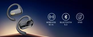 Actual product image Vidonn T3 wireless headphones - Black (22 h, Wireless)