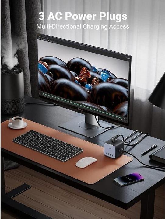 Actual product image Ugreen Cube CD268 (3 x, CEE 7/4, USB-A, USB-C, 1.80 m)