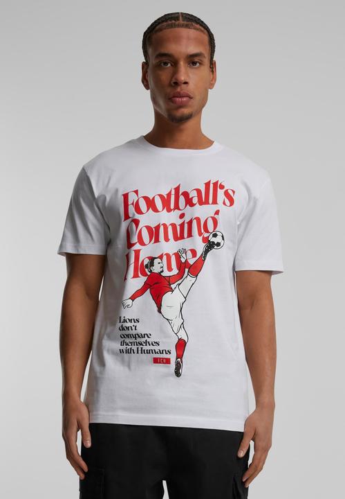 Actual product image Merchcode Footballs Coming Home Lions Tee - 139863 (4XL)