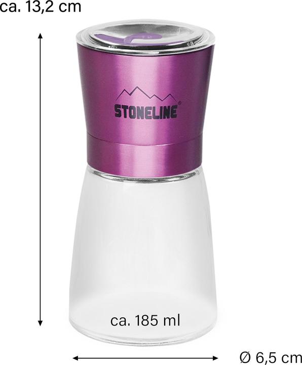 Actual product image Stoneline Salt / pepper mill, purple (Various spices, Chili, Herbs)