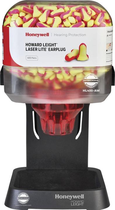 Image du produit Honeywell Distributeur de protections auditives HL400-AM antimicrobien avec 400 paires Laser Lite (1 x)