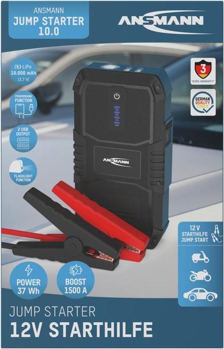 Actual product image Ansmann Jump Starter 10.0 (1500 A, 2500 mAh)
