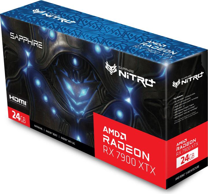 Image du produit Sapphire Nitro+ Radeon RX 7900 XTX Vapor-X (24 Go)