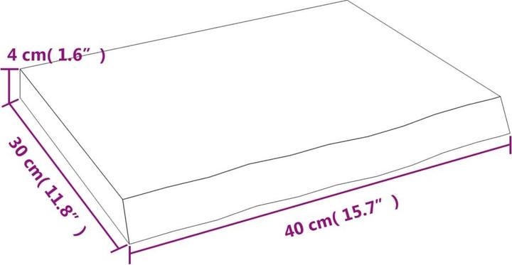 Produktbild VidaXL Siegfried (40 x 4 x 30 cm)