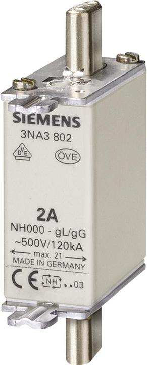 Actual product image Siemens NH fuse Fuse size (NH-DIN fuse, 16 A)