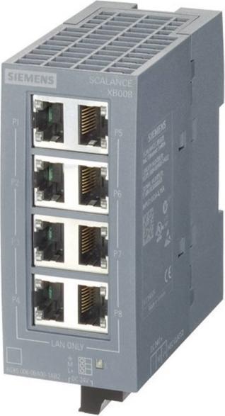 Produktbild Siemens 6GK5008-0BA10-1AB2 SCALANCE XB008 unmanag.Industrial Ethernet Switch