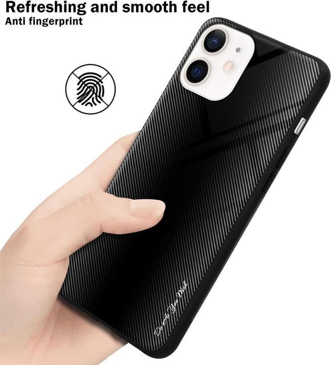 Produktbild Cadorabo TPU Gestreiftes Glas Cover (Apple iPhone 12 mini)