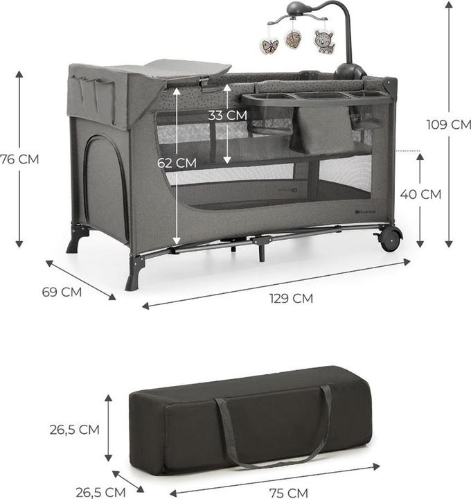 Actual product image KinderKraft 3in1 JOY 2 + accessories