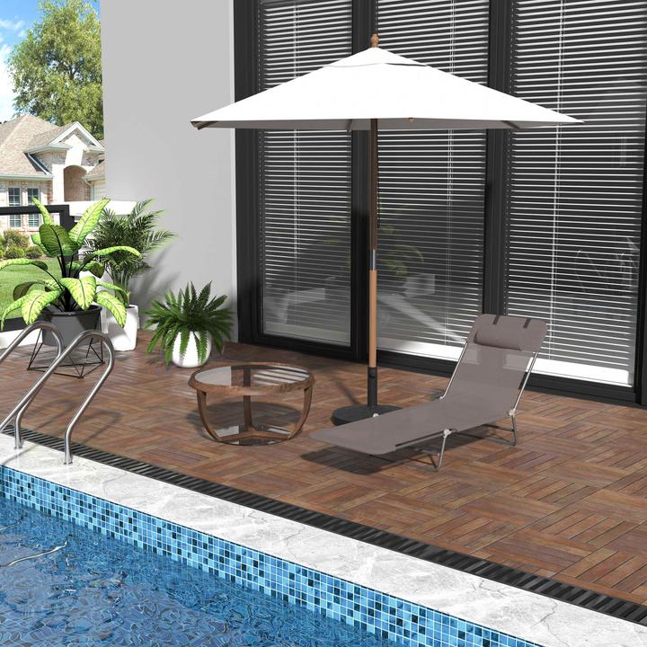 Actual product image Outsunny Garden lounger (182 cm)