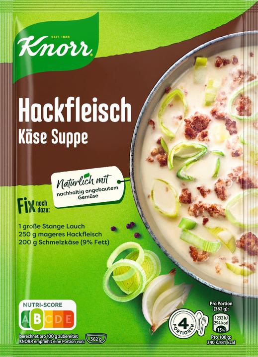 Produktbild Knorr Fix Hackfleisch Käse-Suppe (58 g)