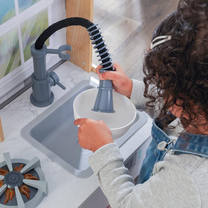 Produktbild KidKraft Spielküche Let's Cook aus Holz -Naturfarben