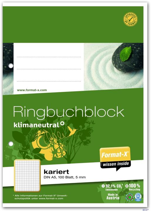 Immagine prodotto Format-x Raccoglitore ad anelli (A5, Quadretti)