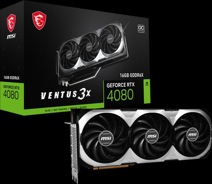 Produktbild MSI GeForce RTX 4080 VENTUS 3X OC (16 GB)
