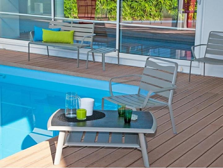 Image du produit Ezeis SPRING Aluminium Chaise basse empilable Prix pour 2 pièces