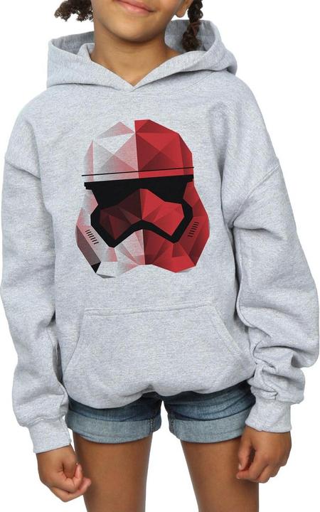 Produktbild Star Wars The Last Jedi Stormtrooper Red Cubist Helmet Kapuzenpullover Mädchen (128)