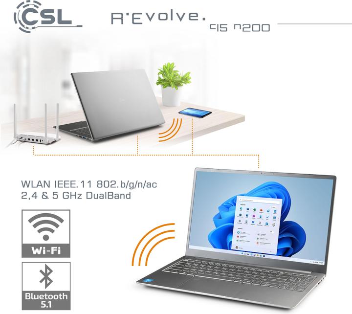 Produktbild CSL Notebook R'Evolve C15 v3 32GB 1000GB Windows 11 Pro (15.60", 32 GB, 1000 GB, DE)