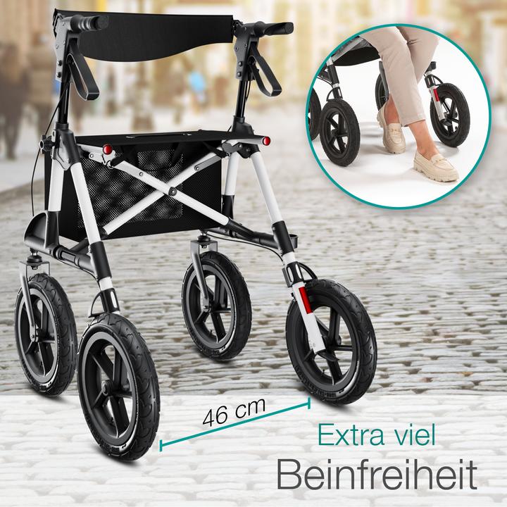 Image du produit Aktivshop Rollator d'extérieur à pneus gonflables Confort