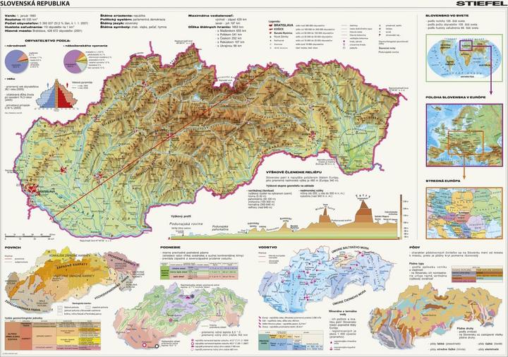 Actual product image Dino Puzzle map of the Slovak Republic 2000 pieces (2000 pieces)