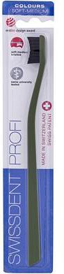 Produktbild Swissdent PROFI Colours Zahnbürste Soft-Medium Jagdgrün (1 Stk) (Mittel, 1 x)