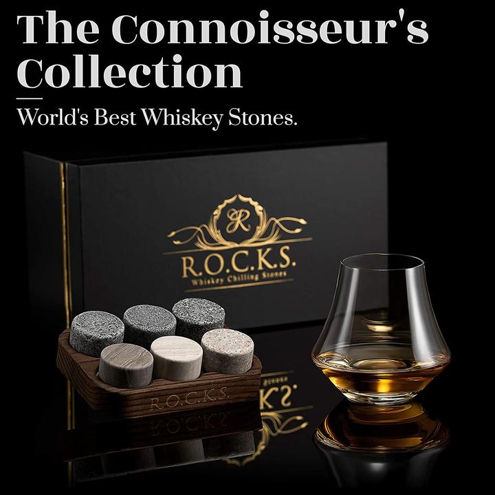 Image du produit Rocks Whiskey Chilling Stones Jeu de pierres à whisky (2.07 dl, 6 x, Verre à whisky)
