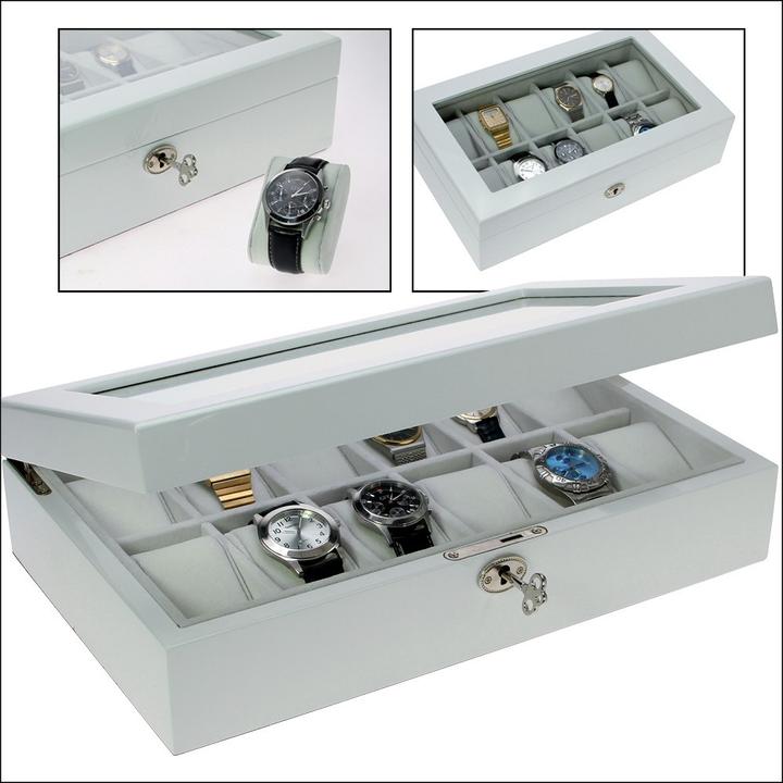 Actual product image Safe Watch case in glossy white