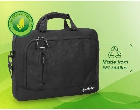 Actual product image Manhattan Helsinki Notebook Bag 35.8cm 14.1inch Shoulder Strap Reinforced Carrying Handle Trolley Strap w (14.10", Universal)