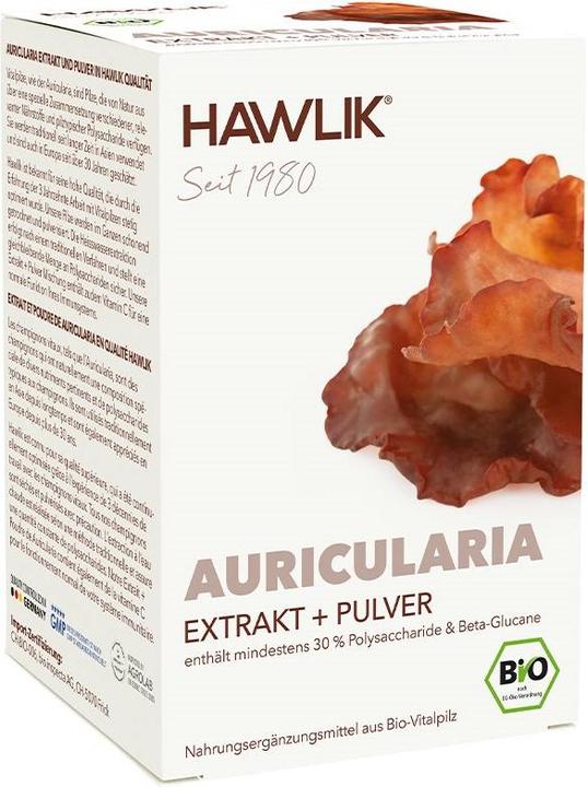 Image du produit Hawlik Extrait d'Auricularia + poudre Gélule (120 pièce(s), Capsules, 108 g)