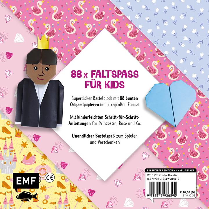 Productafbeelding 88 x Origami Kids – Prinzessinnen (Duits, Thade Precht, 2025)
