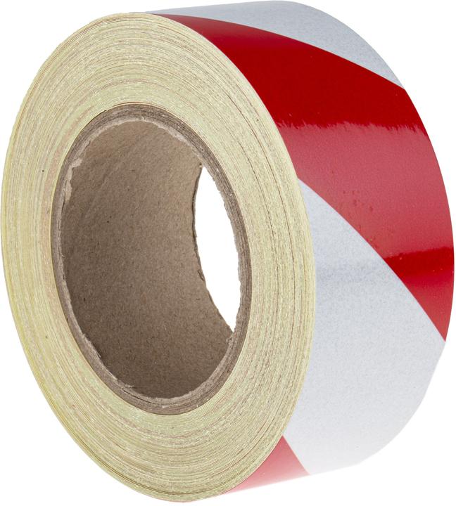 Actual product image Rs Pro Red/wht BS1710 reflective tape,50mmx25m (50 mm)