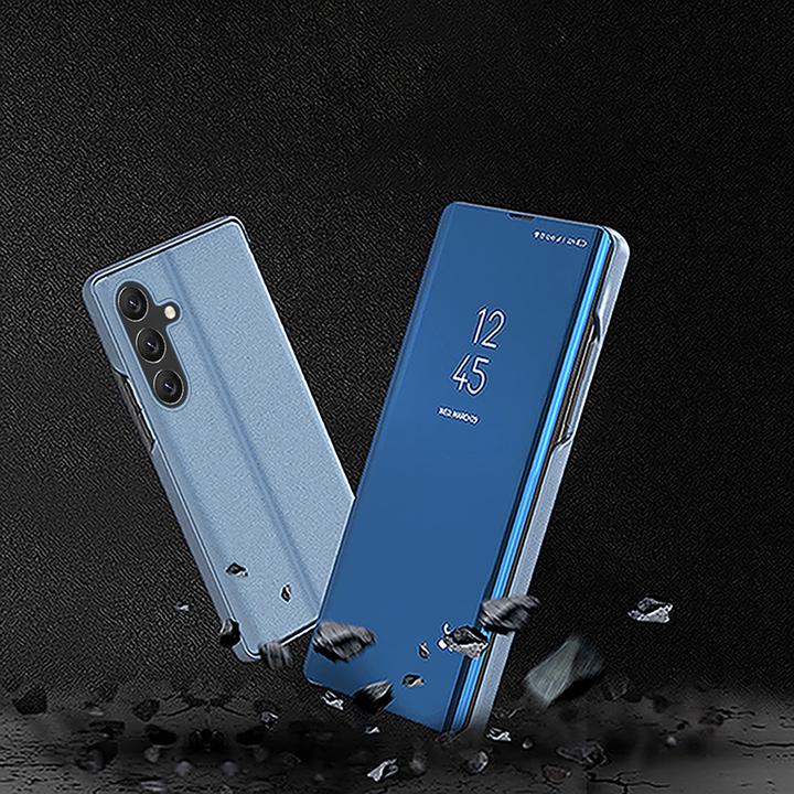 Produktbild Hurtel Back panel cover Clear View Case for Samsung Galaxy A36 Cover with Flip - Blue (Samsung Galaxy A36)