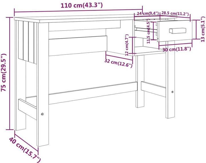 Image du produit VidaXL Patia (110 x 40 x 75 cm)