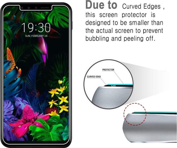 Produktbild Screenguard LG G8S ThinQ Panzerglas Schutzfolie Case Friendly Design (1 Stück, LG G8s ThinQ)
