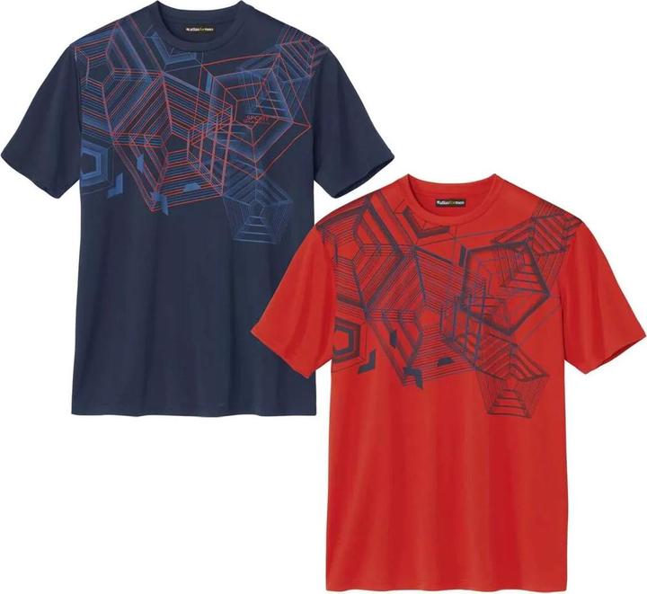 Atlas For Men 2erPack TShirts Sport Graphic (M)